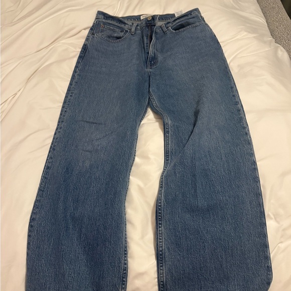Abercrombie & Fitch Blue Straight Leg Jeans - Picture 2 of 4
